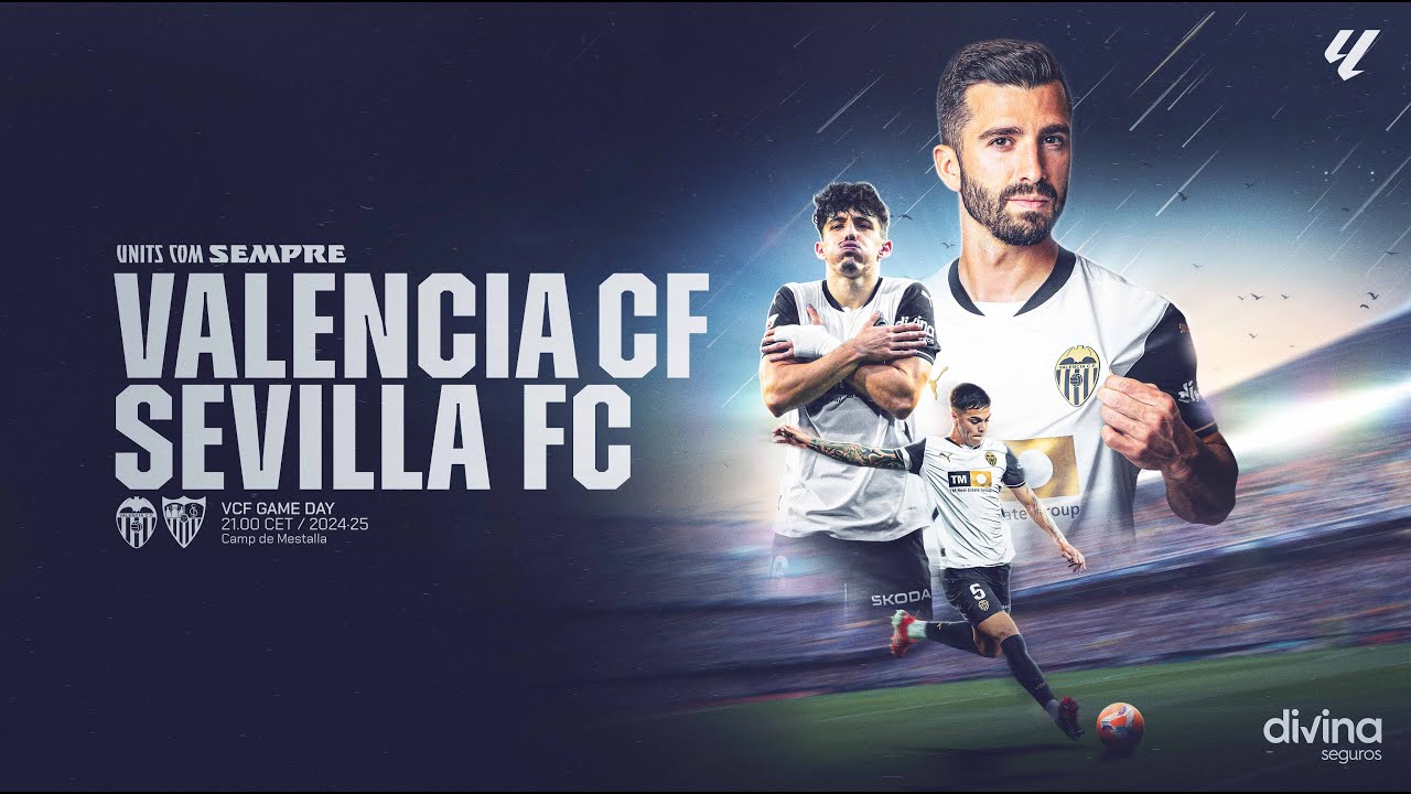 PARTIDO VALENCIA CF - SEVILLA FC | JORNADA 31 LALIGA EA SPORTS 2024 ...