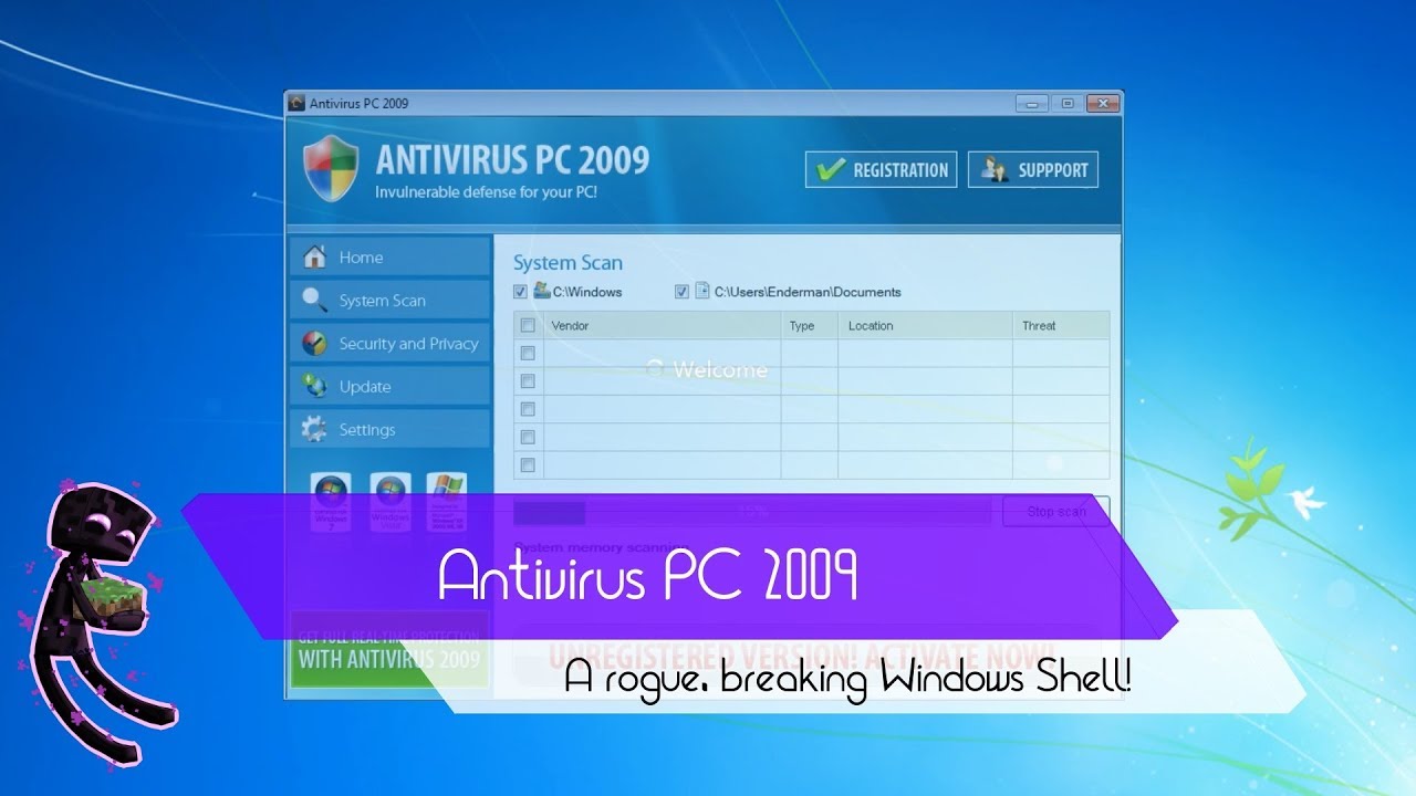 A rogue, breaking Windows Shell!