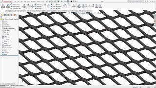 Diamond Grid / Mesh SolidWorks