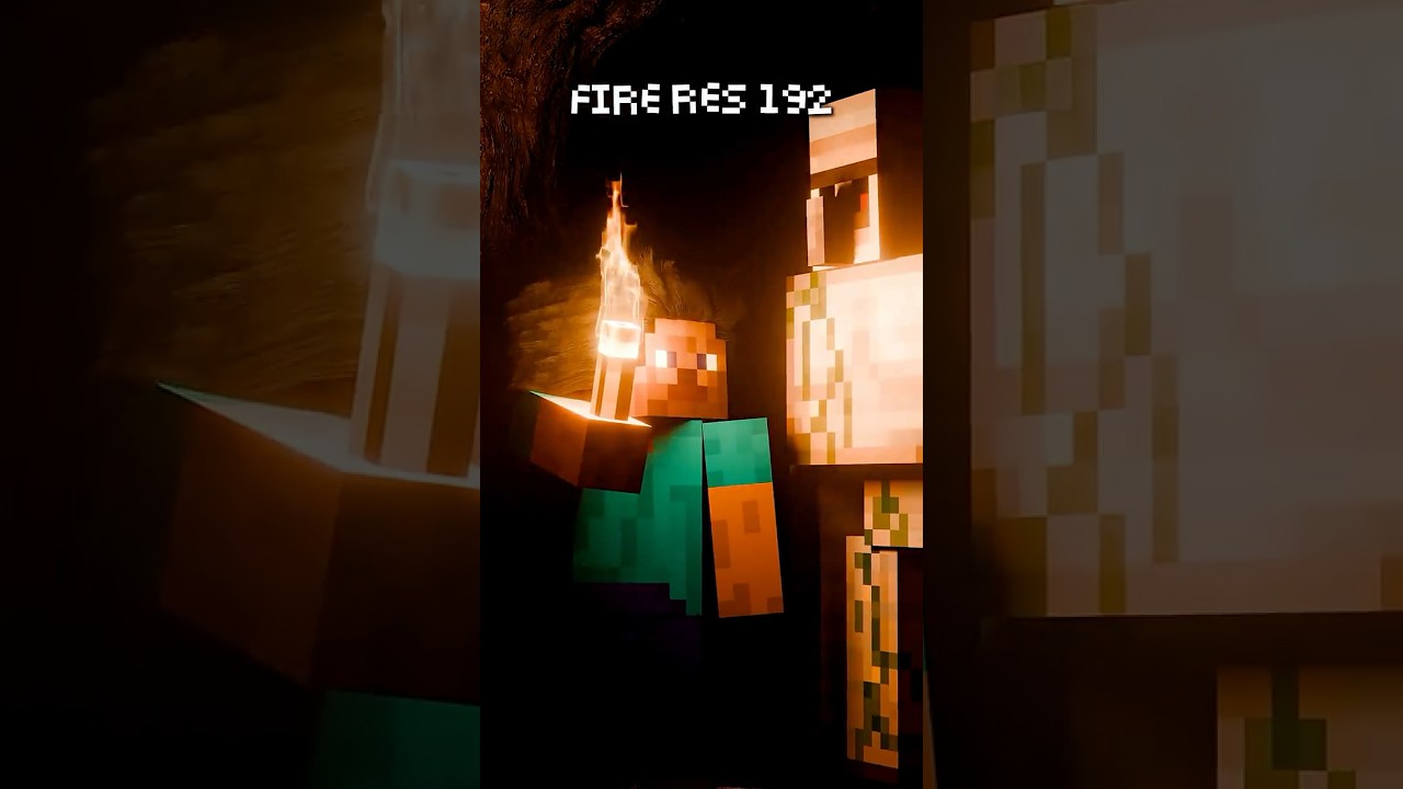 Minecraft Steve Fire Simulation 🔥 