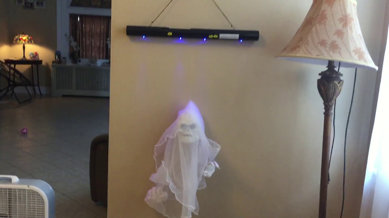 Gemmy animated floating ghost - YouTube