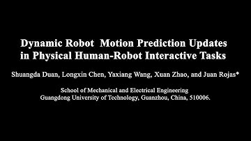 Dynamic Robot Motion Prediction Updates in Physical Human-Robot Interactive Tasks