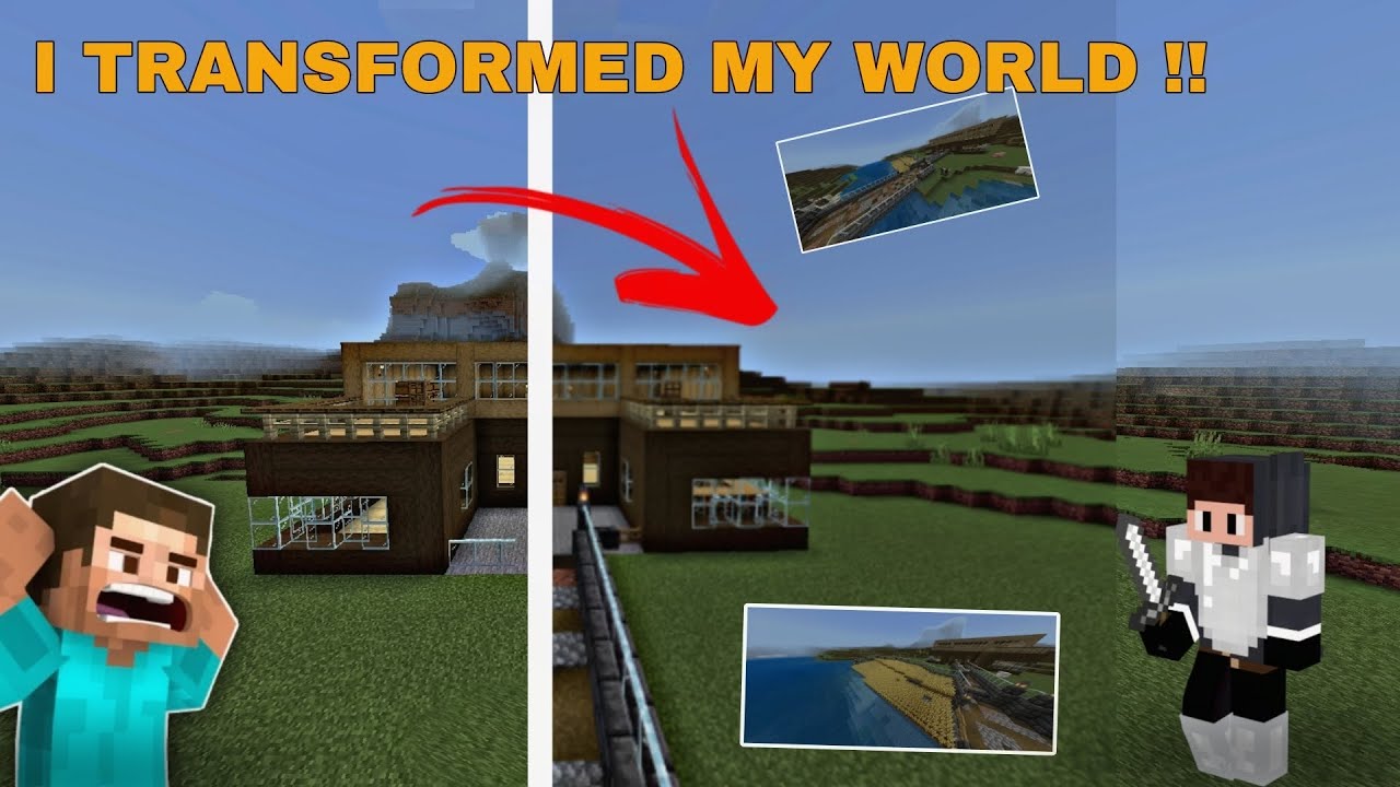 I TRANSFORMED MY WORLD || Minecraft S2EP3 || Evs Gamerz - YouTube