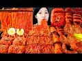 ASMR MUKBANG| 직접 만든 불닭 버섯 불닭쌈 오징어 먹방 &amp; 레시피 FRIED CHICKEN AND FIRE NOODLES EATING