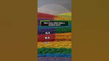 How Many Colours in Rainbow 🌈 | Wait For End | English Quiz | #shorts #viralvideo #1million