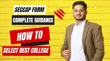 SECCAP Form Complete Guidance | How To Choose Best Government College | Sindh Board | Karachi Board.