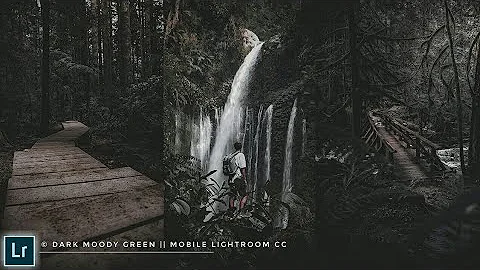 How to edit Dark moody green || Mobile lightroom colour grading tutorial #15