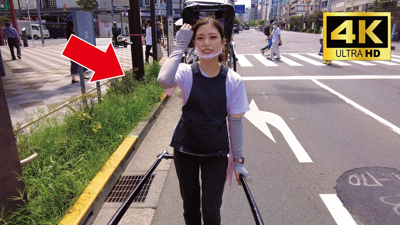 Download A cute Japanese girl Rie-chan guided me around Kappabashi by rickshaw😊 | Tokyo, Asakusa