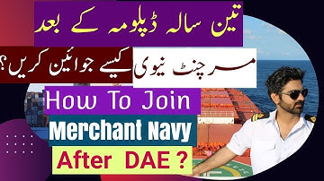 How to join Merchant Navy after Diploma (DAE) as Diesel Tech /Electrician from Pakistan
