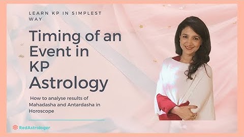 Most Accurate Technique to time an event in KP Astrology | Mahadasha - Antardasha | Advanced Level