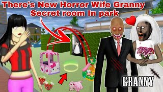 سر رعب جراني هنا There's New Horror Wife Granny Secret room In park | SAKURA SCHOOL SIMULATOR