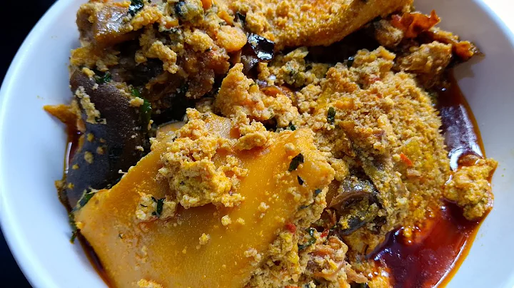 Delicious Egusi Soup And Pounded Yam Recipe 