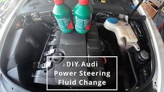 Easy DIY Audi A6 Power Steering Fluid Change #Audi #A6 #PowerSteering #C6 #maintenance