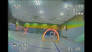 das erste mal in der halle FPV