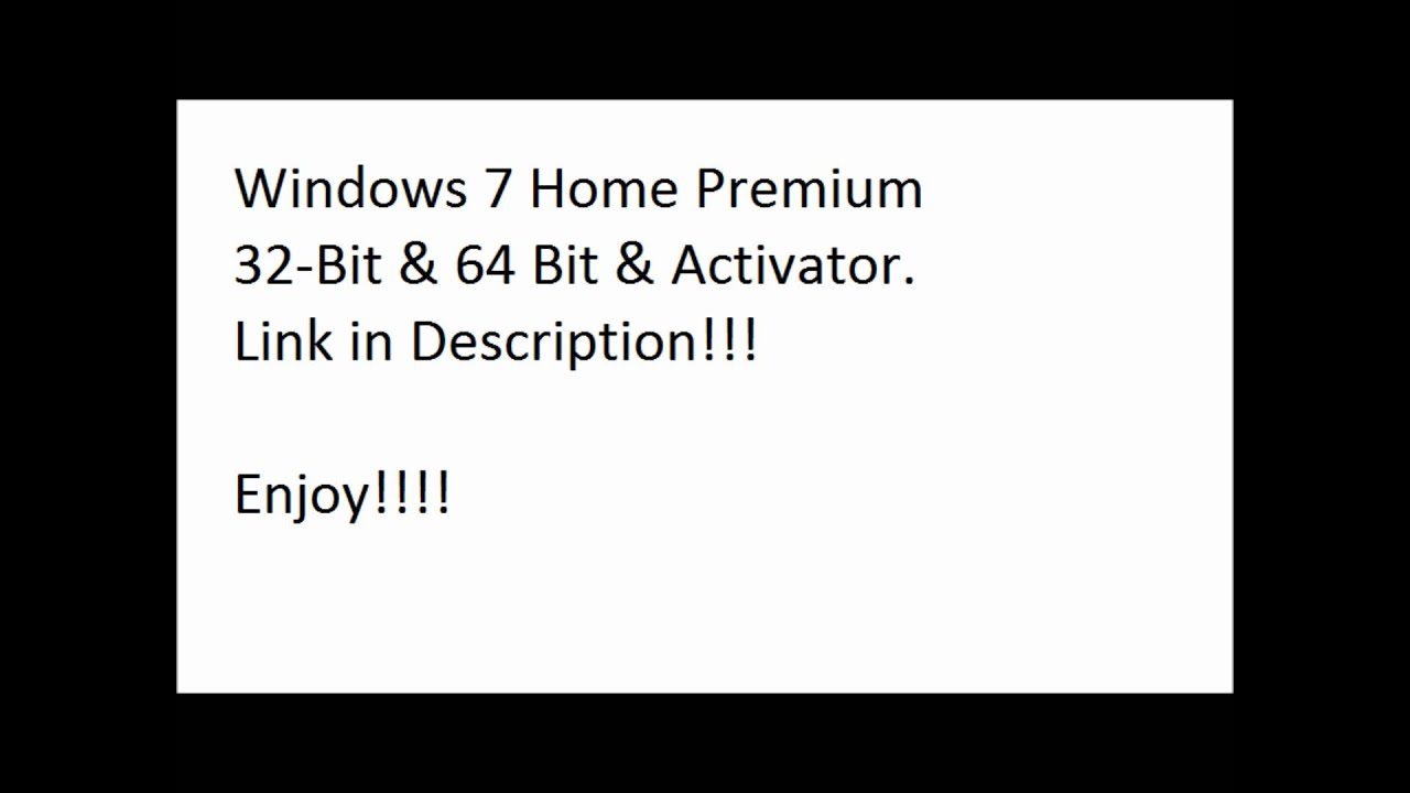  Free  Download  Windows  7  Home  Premium 32 Bit  64  Bit  YouTube
