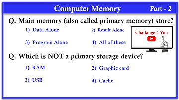 Top 100 Computer Memory MCQ