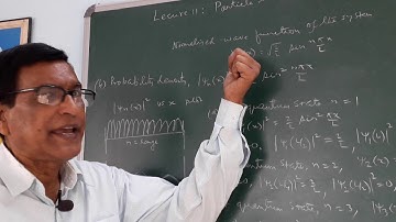 QM Lec 11 : Particle in 1-- d box (Part II)