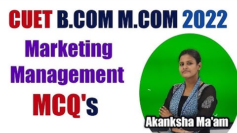#1 Marketing Management MCQS || Akanksha MA