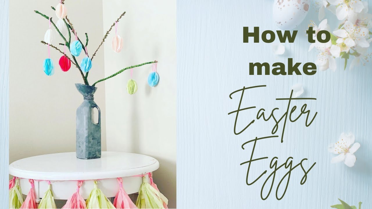 Coffee filter Easter Egg dIY Ideas Eastereggpompoms papercraft YouTube