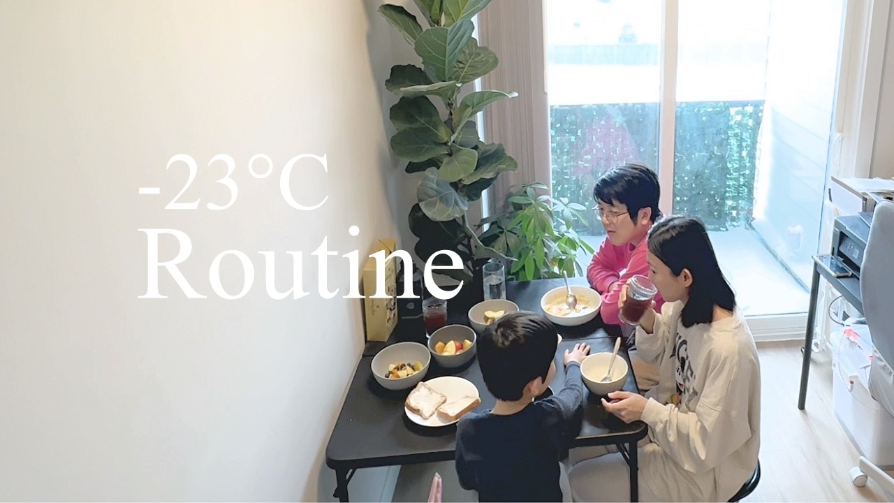 [7:10am to 10:45am] -23°C Winter Morning Routine in Canada | Slow Living Family Vlog