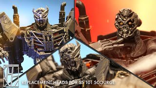 3D Printed Replacement Heads for TRANSFORMERS Studio Series SCOURGE- Rise of the Beasts