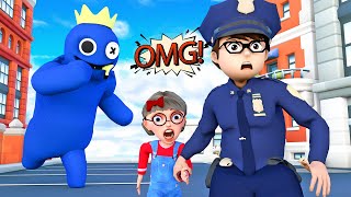 Nick Police Sacrifices Himself to Rescue Scary City from Rainbow Friends | Scary Teacher 3D Police