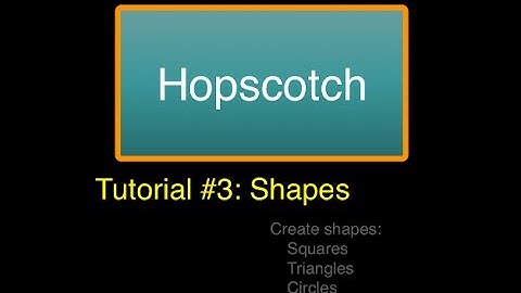 iPad App: Hopscotch, Drawing Shapes