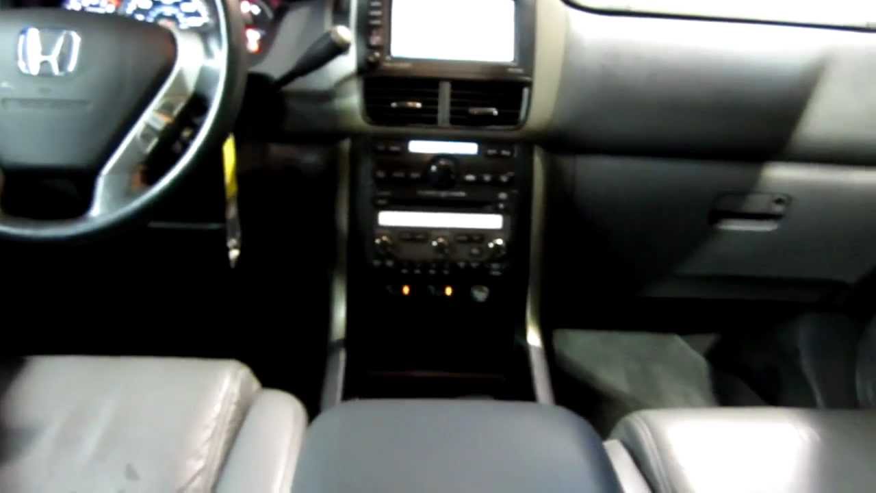 2008 Honda Pilot Ex L Gray Stock H2018 Interior Youtube