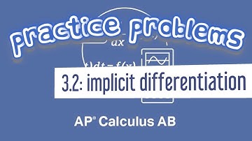 AP Calculus AB 3.2 Implicit Differentiation to Write the Equation of a Tangent Line