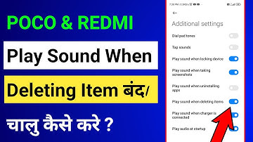How To Turn On/Off Play Sound When Deleting Items In Android