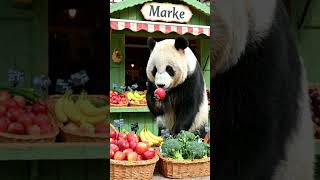 ai video panda food market #shortsfeed