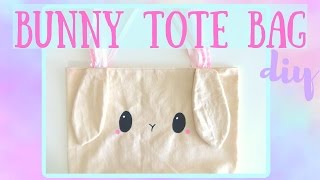 How to make the most ADORABLE BUNNY TOTE BAG - DIY
