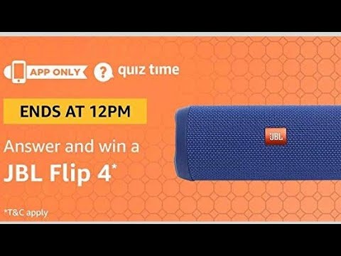 amazon jbl flip 4 quiz answers 27th november