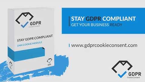 GDPR Cookie Consent DNN Module