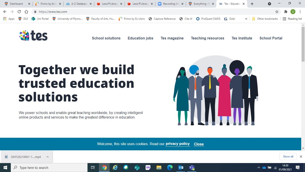 Accessing the Times Educational Supplement YouTube
