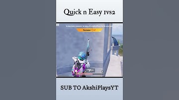 Quick and Easy 1vs2 🤯🤯 #shortsfeed #youtubevideos #bgmi #viral #shorts #ytviral #ytshorts