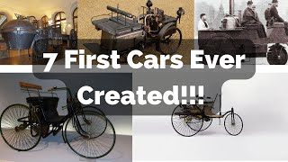 7 First Cars Ever Created !!!!!