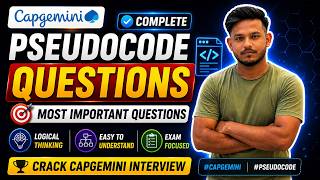 Complete Capgemini Pseudocode Questions | #capgemini #pseudocode