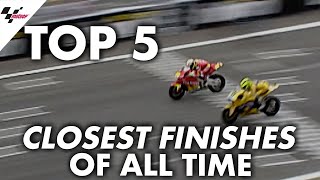 Top 5 closest finishes in MotoGP™️!