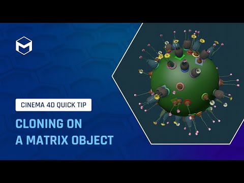#C4DQuickTip 105: Cloning on a Matrix Object in Cinema 4D