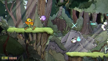 Cuphead - Forest Follies - A+ Perfect Score with Default Peashooter Shot Walkthrough