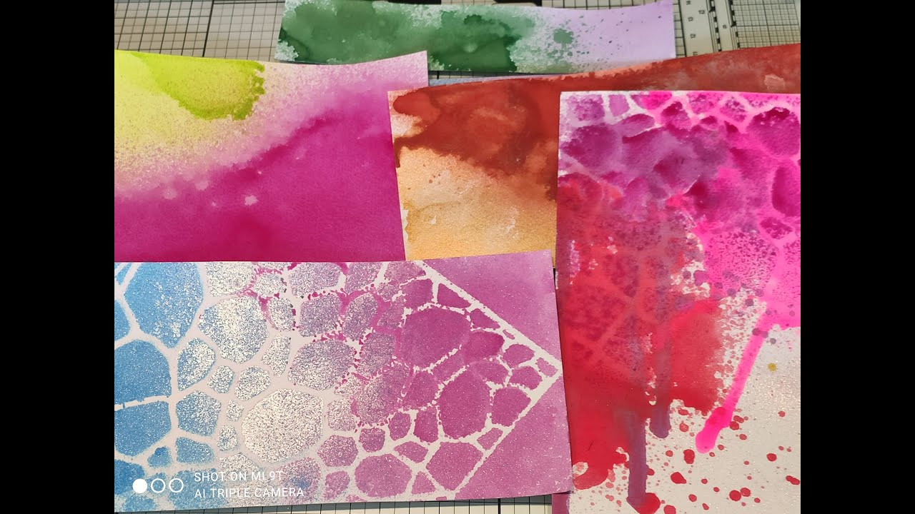 Sprays avec de la Peinture Acrylique.