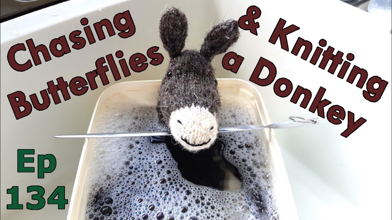Episode 134: Chasing Butterflies... and Knitting a Donkey | Knitting | Nature | Piano music