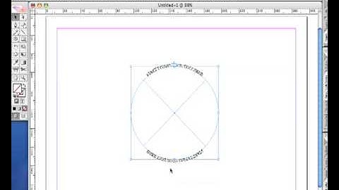 Adobe InDesign CS2 - Type on top and bottom of circle