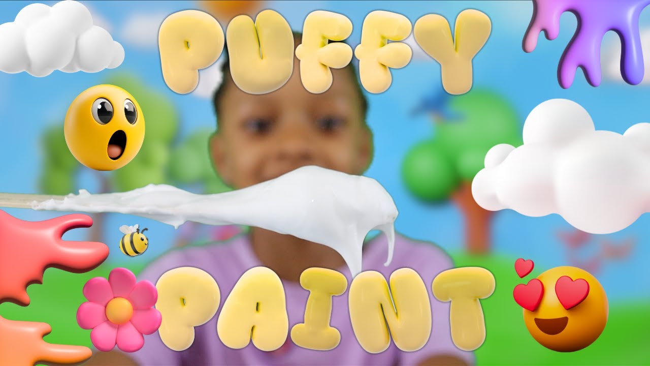 🎨 Puffy Paint Fun with Winter! Easy & Colorful Kids Art 🌈