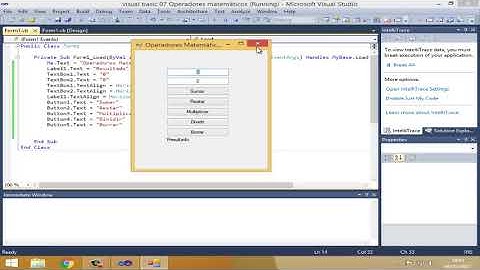 visual basic 07 Operadores matemáticos