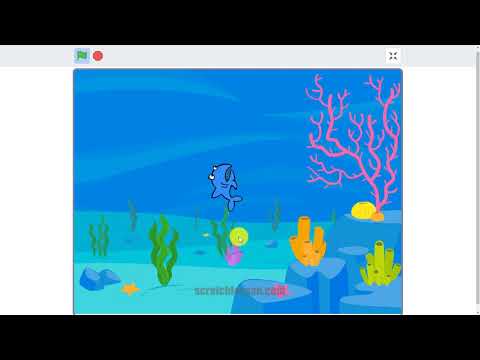 Scratch中文教程初级篇 - 6.2 解答鲨鱼动画