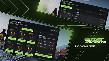 FiveM Hookah Script Job System | Fully customized | ESX QBCore QBox | Fast Scripts