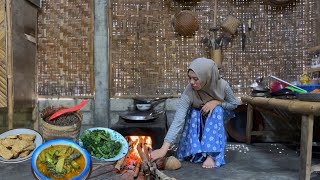 Masak sederhana di desa, ikan pindang tomat ijo santan pedas, nikmat luar biasa, masakan desa 