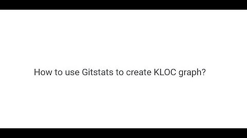 How to use Gitstats to generate graphs from a git repository?